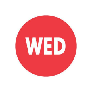 Dissolvable 19mm Circles - Wednesday