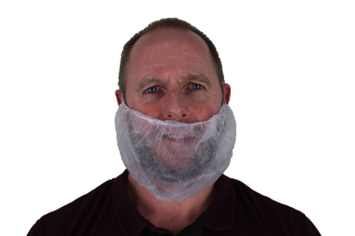 Beard Covers - White - Pack of 100