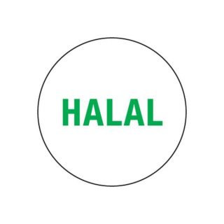 Removable 24mm Circle Halal (Green)