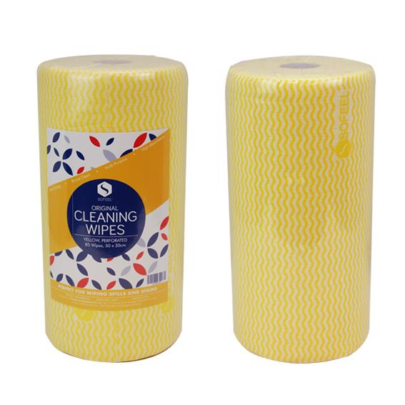 Microfibre Wipe Yellow 30cm - roll of 85 sheets - 37815 wipes Yellow.png