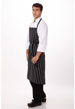 English Chef Apron Black & White Stripe - 79035 2.jpg