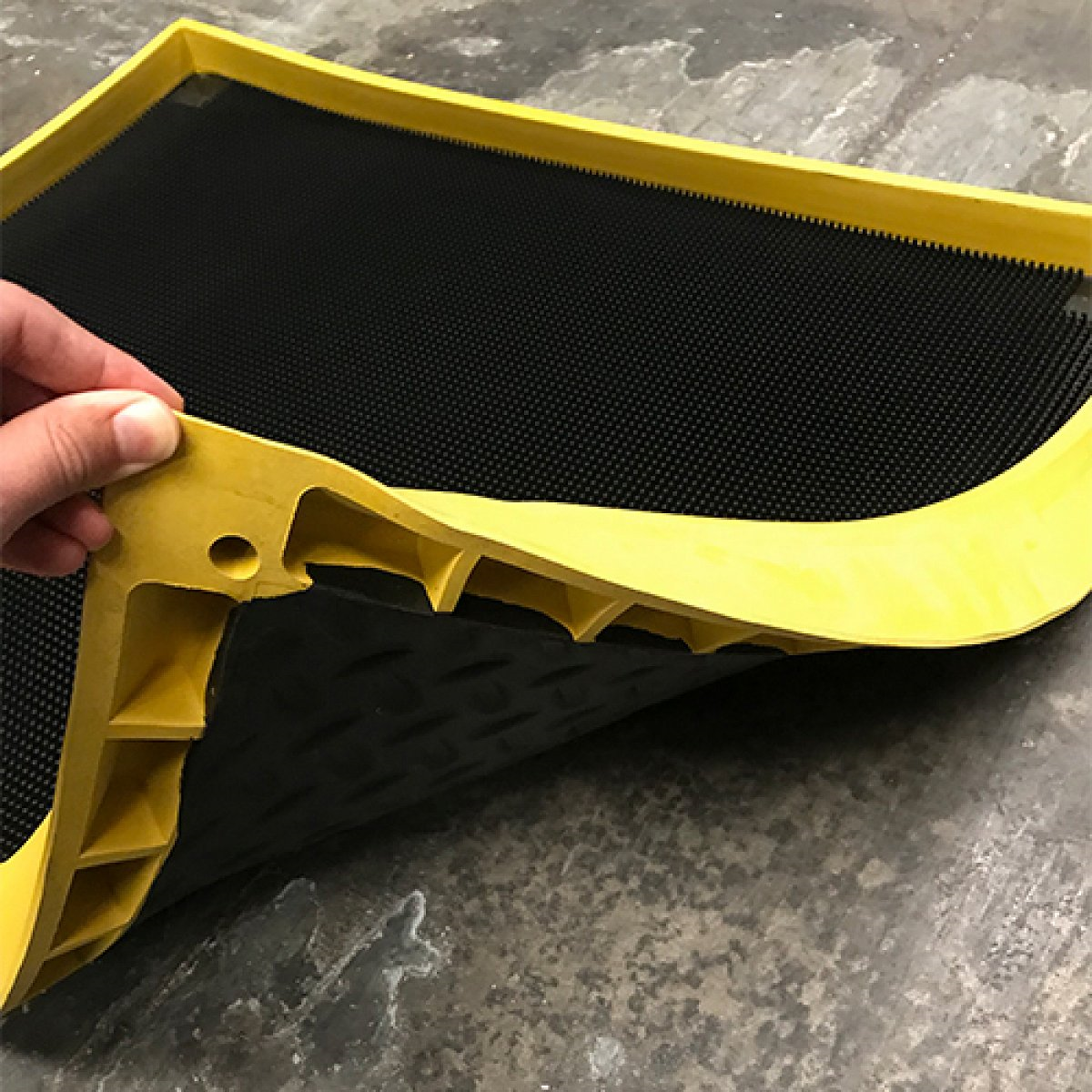 Sanitising Foot Bath - Black/Yellow 800 x 1000 x 47mm - sanitising bath 3.png