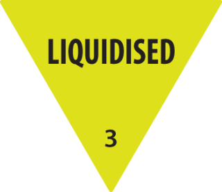 Removable 30mm Triangle Liquidised (Yellow)