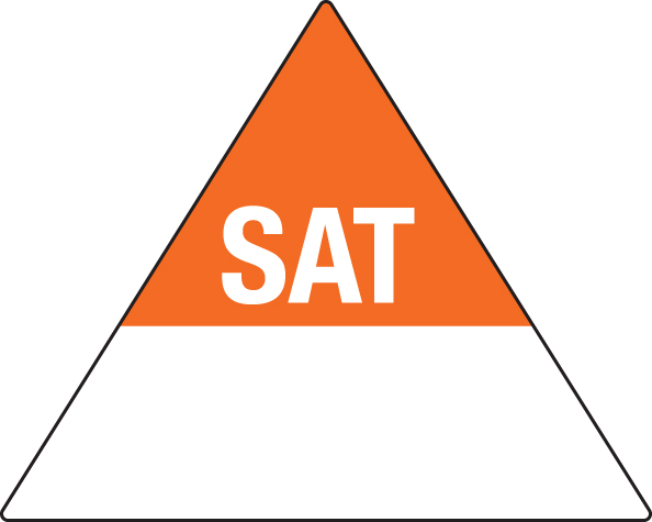 Removable 40 x 50mm Triangle - Saturday - 96550 saturday triangle.jpg