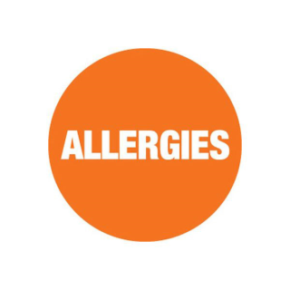 Removable 24mm Circle Allergies (Orange)