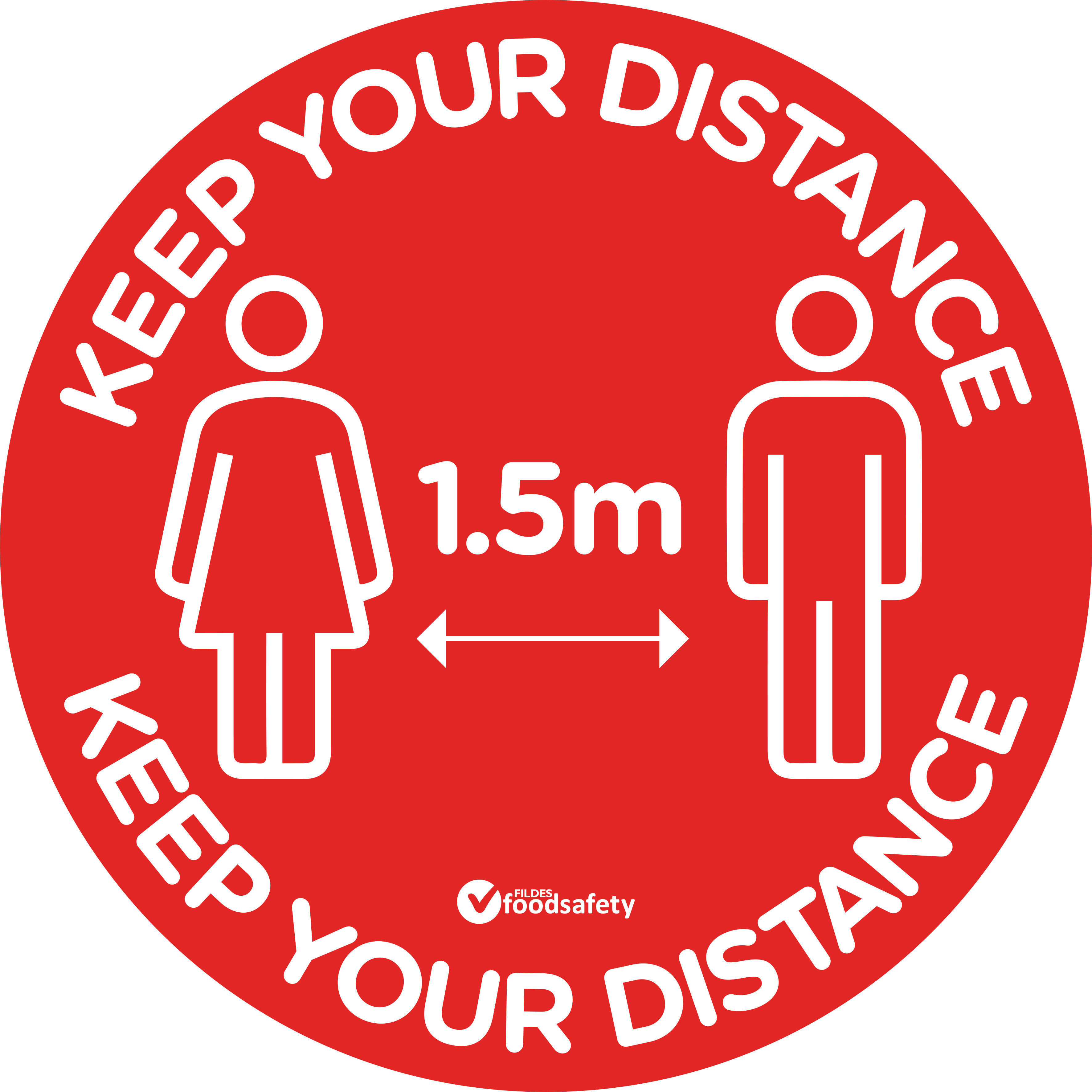 300mm circle - Keep Your Distance Floor Sticker 10 pack - 97200 Keep Your Distance 30cm.jpg