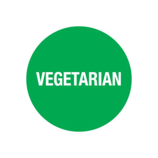 Removable 24mm Circle Vegetarian (Green)