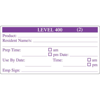 Removable 102 x 47mm Level 400 Prep (Purple)