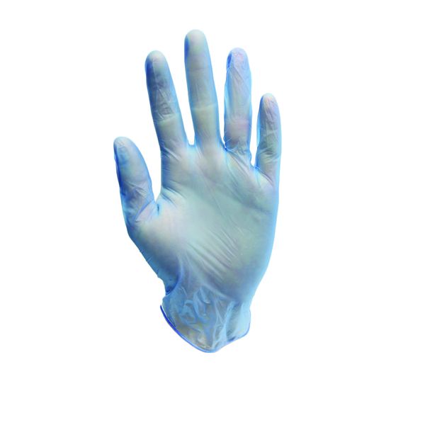 Vinyl Powder Free Gloves Blue - M - Box of 100 - 29420.jpg