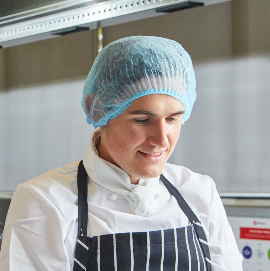 Crimped Hair Nets 21" - Blue - Pack of 100 - crimped hair nets - blue