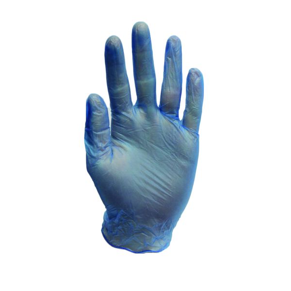 Vinyl Powdered Gloves Blue - M - Box of 100 - 29220.jpg