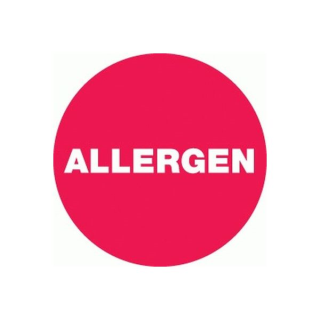 Removable 24mm Circle Allergen (Red)