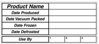 Permanent 90 x 40mm Vacuum Packed