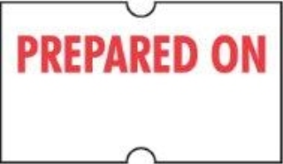 Permanent Prepared On Gun Label - 5 Pack