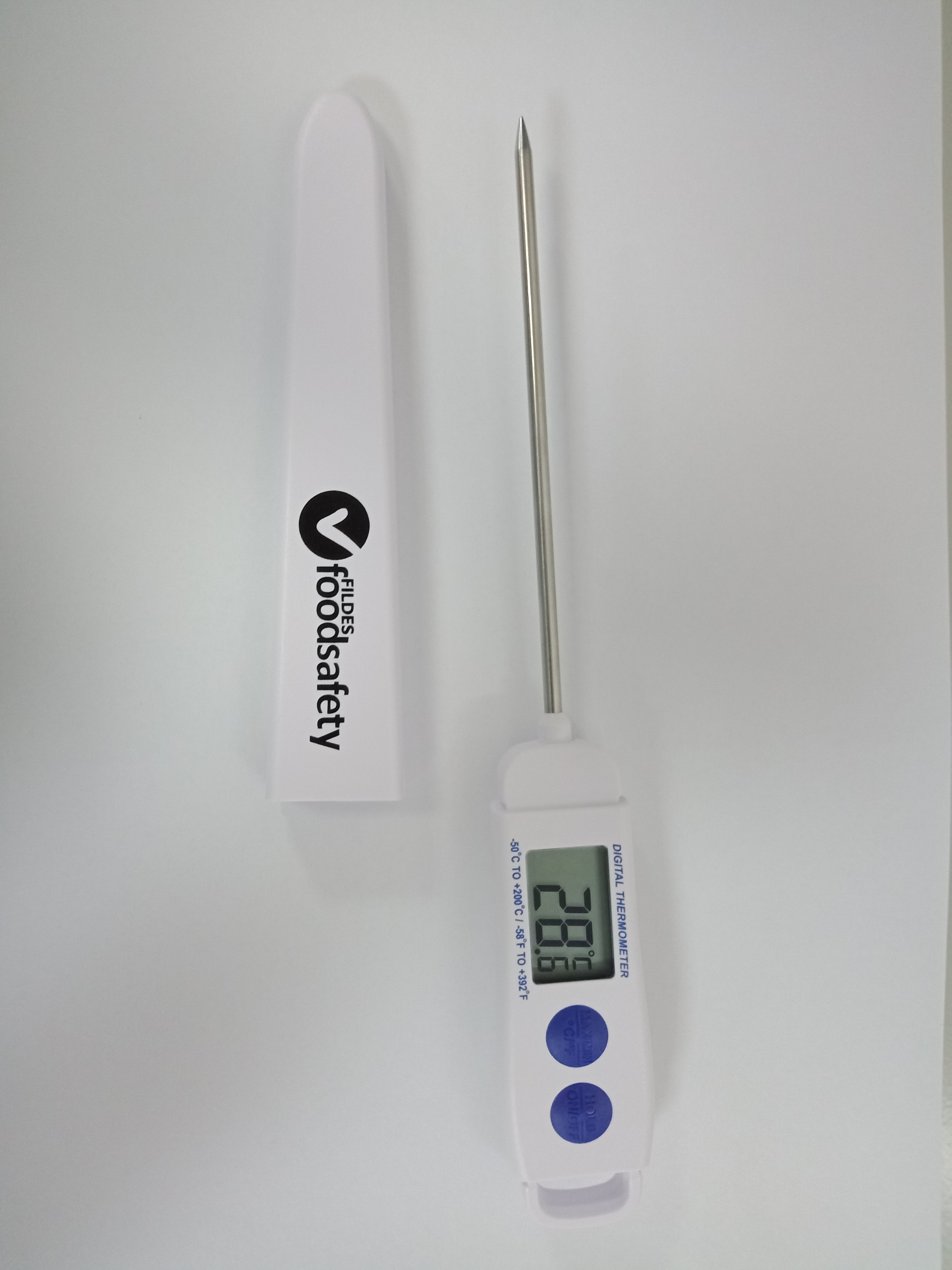 Wall Mountable Digital Probe Thermometer - 49340  wall mount thermometer.jpg