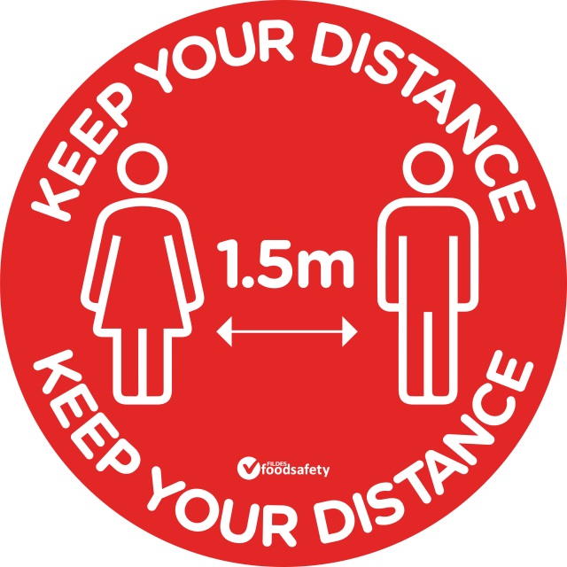 Social Distancing Stickers