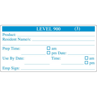 Removable 102 x 47mm Level 900 Prep (Blue)