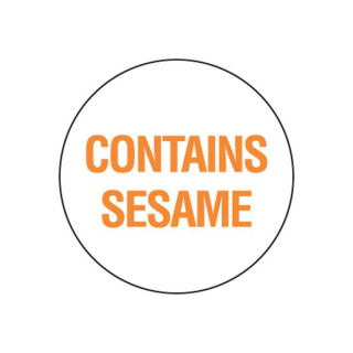 Removable 24mm Circle Contains Sesame (Orange)