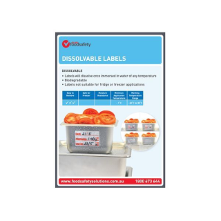 Dissolvable Labels Poster