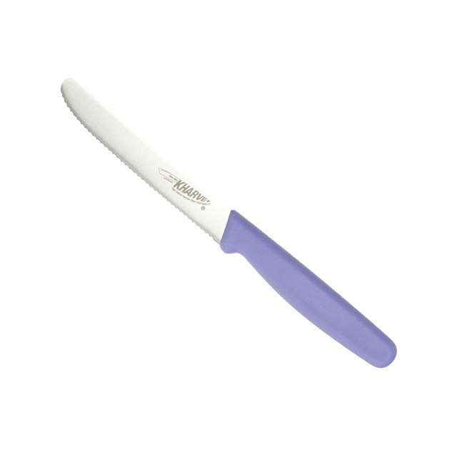 110mm KH Kharve Utility Knife Serrated - Purple