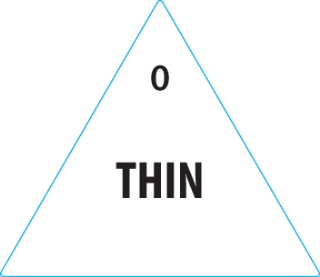 Removable 30mm Triangle Thin (White)
