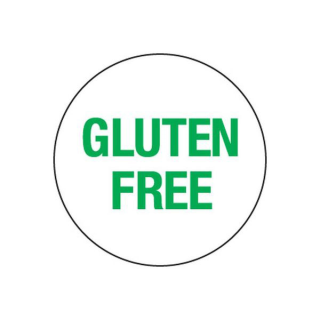 Removable 24mm Circle Gluten Free (Green)
