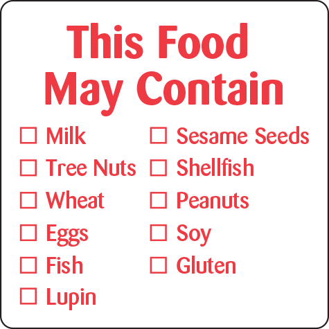 Removable 40mm Advisory -  May Contain Label (Red) - Allergy May Contain Red185.png