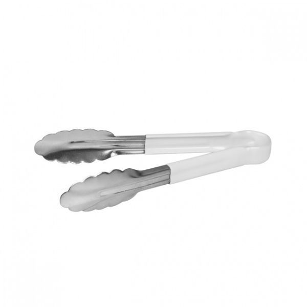 Scalloped Tongs - 230mm - White - Scalloped Tongs white.jpg