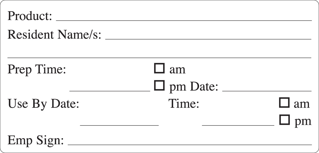 Removable 102 x 47mm Resident Prep (Black)