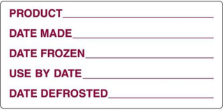 Removable 102 x 47mm Frozen Prep