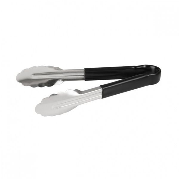 Scalloped Tongs - 230mm - Black - 34070.jpg