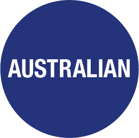 Permanent 24mm Circle Australian (Blue)