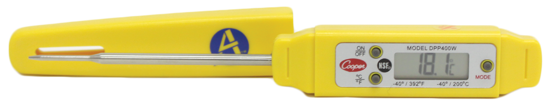 Cooper Waterproof Flat Digital Thermometer (Yellow) - 40306.png