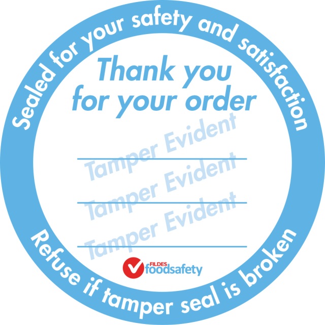 Permanent 80mm Circle Tamper Evident
